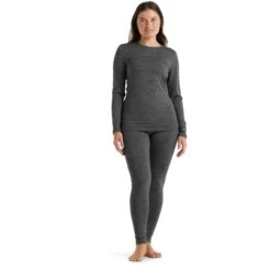 Icebreaker 200 Oasis Tight Dames - Gritstone Hthr -Icebreaker icebreaker womens 200 oasis leggings gritstone hthr 7 1271679