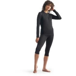 Icebreaker 200 Oasis Legless 3/4 Onderbroek Dames - Zwart -Icebreaker icebreaker womens 200 oasis legless black 8 1271733