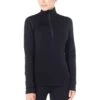 Icebreaker 260 Tech Half Zip Shirt Met Lange Mouwen Dames - Zwart -Icebreaker icebreaker womens 260 tech half zip long sleeve shirt black 2 904498