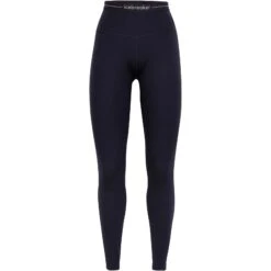 Icebreaker 260 Tech High Rise Onderbroek Dames - Midnight Navy -Icebreaker icebreaker womens 260 tech high rise leggings midnight navy 1 1272207