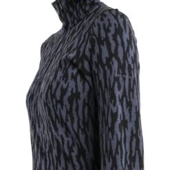 Icebreaker 260 Vertex Half Zip Glacial Flow Shirt Met Lange Mouwen Dames - Graphite/Zwart/Jet HTHR -Icebreaker icebreaker womens 260 vertex half zip glacial flow long sleeve graphite black jet hthr 4 1555401