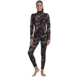 Icebreaker 260 Vertex Half Zip Natural Shades Shirt Met Lange Mouwen Dames - Zwart/Loden/Nightshade/Jet HTHR -Icebreaker icebreaker womens 260 vertex half zip natural shades long sleeve black loden nightshade jet hthr 3 1536352