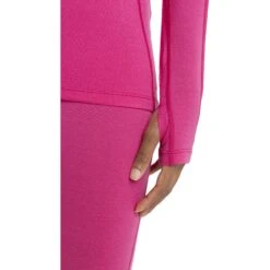 Icebreaker 260 ZoneKnit™ Crewe Shirt Met Lange Mouwen Dames - Tempo/Electron Pink -Icebreaker icebreaker womens 260 zoneknit crewe long sleeve tempo electron pink 4 1535640