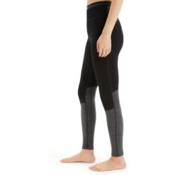 Icebreaker 260 ZoneKnit™ Onderbroek Dames - Black/Jet Hthr 12 Icebreaker 260 ZoneKnit™ Onderbroek Dames - Black/Jet Hthr -Icebreaker icebreaker womens 260 zoneknit leggings black jet hthr 4 1555016