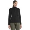 Icebreaker 560 Realfleece™ Elemental II Fleece Jas Dames - Zwart -Icebreaker icebreaker womens 560 realfleece elemental ii long sleeve zip black 1 1555415