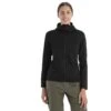 Icebreaker 560 Realfleece™ Elemental II Fleece Jas Met Capuchon Dames - Zwart