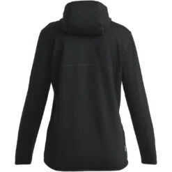 Icebreaker 560 Realfleece™ Elemental II Fleece Jas Met Capuchon Dames - Zwart -Icebreaker icebreaker womens 560 realfleece elemental ii long sleeve zip hood black 2 1488980