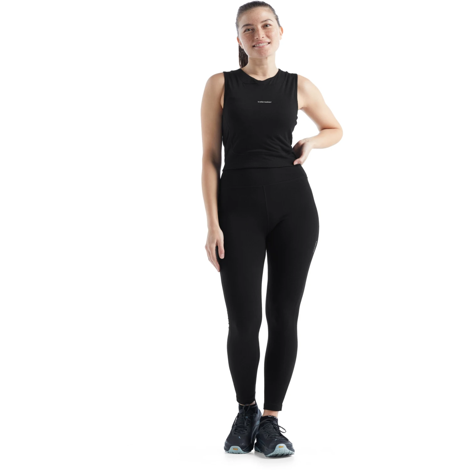 Icebreaker Fastray High Rise Tight Dames - Zwart 6 Icebreaker Fastray High Rise Tight Dames - Zwart - Afbeelding 4