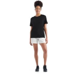 Icebreaker Granary T-Shirt Dames - Zwart -Icebreaker icebreaker womens granary short sleeve tee black 8 1147371