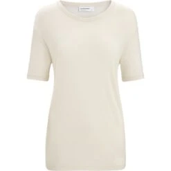 Icebreaker Granary T-Shirt Dames - Chalk -Icebreaker icebreaker womens granary short sleeve tee chalk 1 1381257