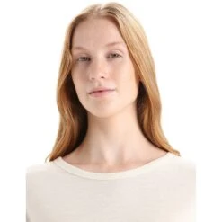 Icebreaker Granary T-Shirt Dames - Chalk -Icebreaker icebreaker womens granary short sleeve tee chalk 6 1381262