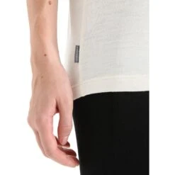 Icebreaker Granary T-Shirt Dames - Chalk -Icebreaker icebreaker womens granary short sleeve tee chalk 7 1381263