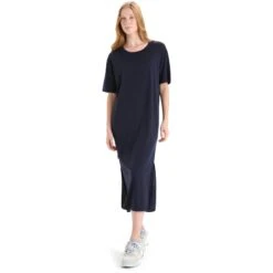 Icebreaker Granary Jurk Dames - Midnight Navy