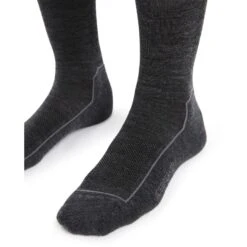 Icebreaker Hike Cool-Lite 3Q Crew Sokken Dames - Jet Hthr/Monsoon -Icebreaker icebreaker womens hike cool lite 3q crew socks jet hthr monsoon 2 1381292