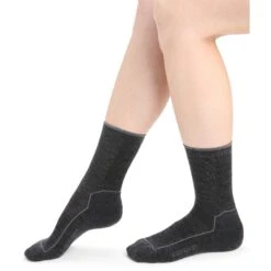 Icebreaker Hike Cool-Lite 3Q Crew Sokken Dames - Jet Hthr/Monsoon -Icebreaker icebreaker womens hike cool lite 3q crew socks jet hthr monsoon 3 1381293