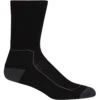 Icebreaker Hike+ Medium Crew Sokken Dames - Zwart/Monsoon/Mink -Icebreaker icebreaker womens hike plus medium crew socks black monsoon mink 1 1041073
