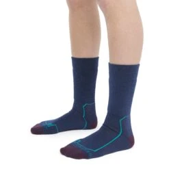 Icebreaker Hike+ Medium Crew Sokken Dames - Royal Navy/Nightshade/Flux Green -Icebreaker icebreaker womens hike plus medium crew socks royal navy nightshade flux green model 3 1498747