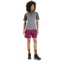 Icebreaker Hike Short Dames - Go Berry -Icebreaker icebreaker womens hike shorts go berry 5 1384197