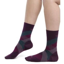 Icebreaker Lifestyle Fine Gauge Crew Dashes Sokken Dames - Multipack -Icebreaker icebreaker womens lifestyle fine gauge crew dashes socks multipack 1 1555037