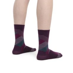 Icebreaker Lifestyle Fine Gauge Crew Dashes Sokken Dames - Multipack -Icebreaker icebreaker womens lifestyle fine gauge crew dashes socks multipack 3 1555039