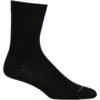 Icebreaker Lifestyle Fine Gauge Crew Sokken Dames - Zwart -Icebreaker icebreaker womens lifestyle fine gauge crew socks black 1 1039183