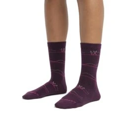Icebreaker Lifestyle Ultralight Crew Backcountry Ski Sokken Dames - Nightshade/Loden/Snow/Tempo -Icebreaker icebreaker womens lifestyle ultralight crew backcountry ski socks nightshade loden snow tempo 2 1537986