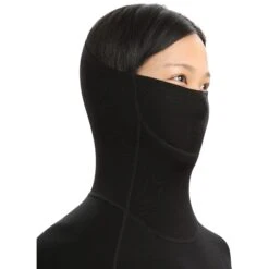 Icebreaker MerinoFine™ Colshirt Dames - Zwart -Icebreaker icebreaker womens merinofine long sleeve roll neck black 4 1270085