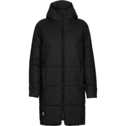 Icebreaker MerinoLoft™ Collingwood Mantel Met Capuchon Dames - Zwart -Icebreaker icebreaker womens merinoloft collingwood ii 3q hooded jacket black 1 1270181