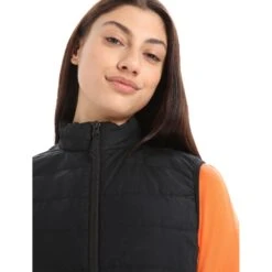 Icebreaker MerinoLoft™ Vest Dames - Zwart/Jet Hthr -Icebreaker icebreaker womens merinoloft vest black jet hthr 4 1270173
