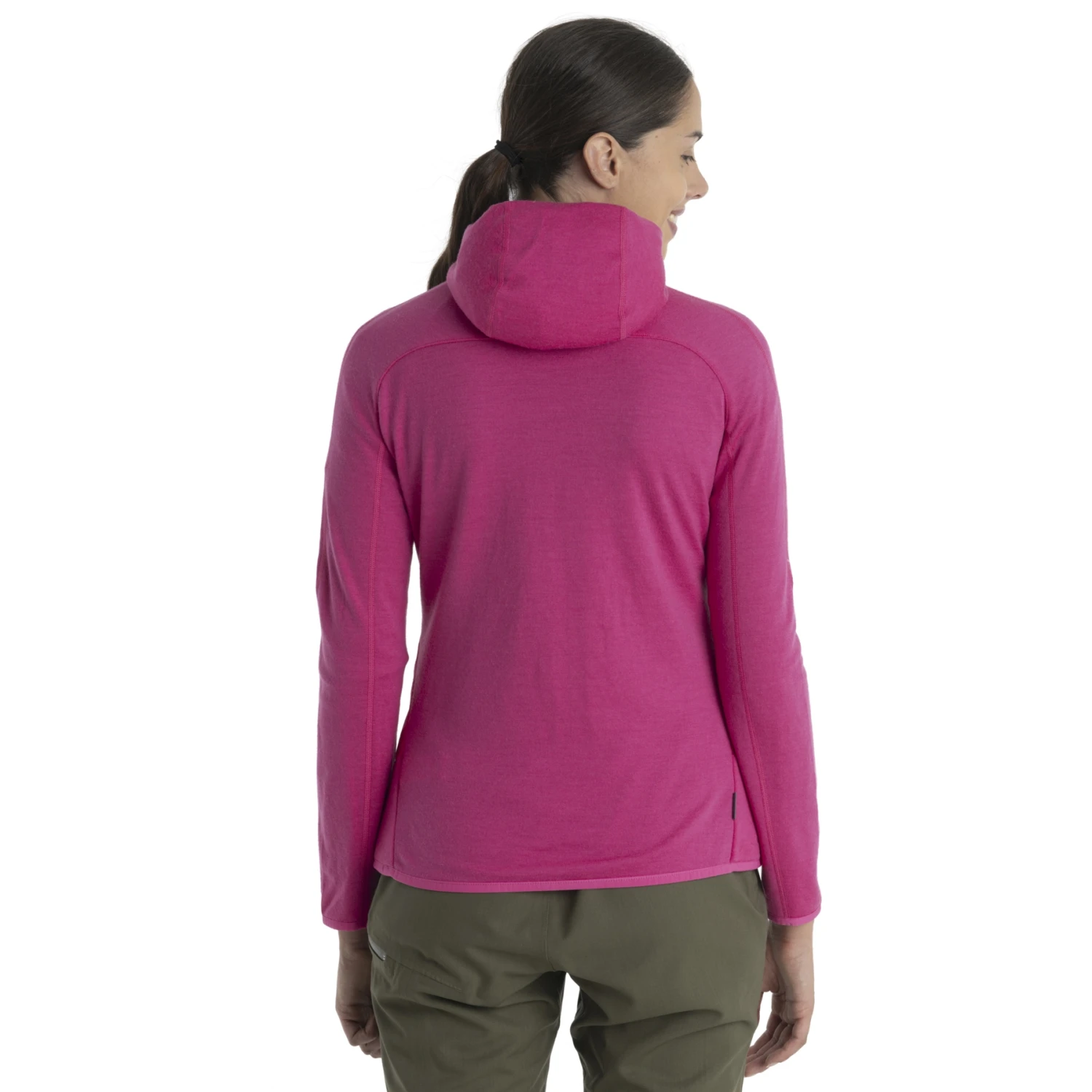 Icebreaker Quantum Hybrid Jas Met Capuchon Dames - Electron Pink/Tempo 4 Icebreaker Quantum Hybrid Jas Met Capuchon Dames - Electron Pink/Tempo - Afbeelding 2