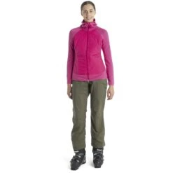 Icebreaker Quantum Hybrid Jas Met Capuchon Dames - Electron Pink/Tempo 16 Icebreaker Quantum Hybrid Jas Met Capuchon Dames - Electron Pink/Tempo -Icebreaker icebreaker womens quantum hybrid long sleeve zip hoodie electron pink tempo model 3 1535701