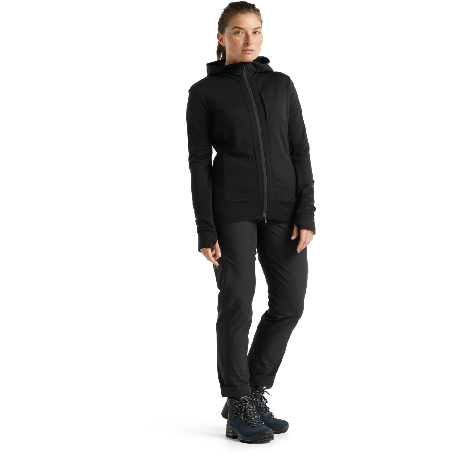 Icebreaker Quantum III Mid Layer Jas Met Capuchon Dames - Zwart 8 Icebreaker Quantum III Mid Layer Jas Met Capuchon Dames - Zwart - Afbeelding 6