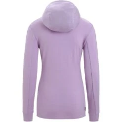 Icebreaker Quantum III Mid Layer Jas Met Capuchon Dames - Purple Gaze/Go Berry -Icebreaker icebreaker womens quantum iii long sleeve zip hood midlayer purple gaze go berry 2 1381770