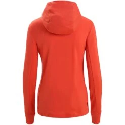 Icebreaker Quantum III Mid Layer Jas Met Capuchon Dames - Vibrant Earth/Purple Gaze -Icebreaker icebreaker womens quantum iii long sleeve zip hood midlayer vibrant earth purple gaze 2 1381779