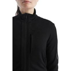 Icebreaker Quantum III Mid Layer Jas Dames - Zwart 14 Icebreaker Quantum III Mid Layer Jas Dames - Zwart -Icebreaker icebreaker womens quantum iii long sleeve zip midlayer black 5 1147592