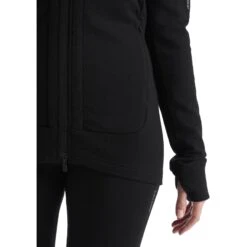 Icebreaker Quantum III Mid Layer Jas Dames - Zwart 15 Icebreaker Quantum III Mid Layer Jas Dames - Zwart -Icebreaker icebreaker womens quantum iii long sleeve zip midlayer black 6 1147593