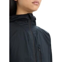 Icebreaker Shell+™ Cotton Windbreaker Dames - Zwart -Icebreaker icebreaker womens shell plus cotton windbreaker black 4 1555126