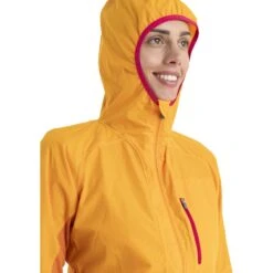Icebreaker Shell+™ Cotton Windbreaker Dames - Solar/Earth/Electron Pink -Icebreaker icebreaker womens shell plus cotton windbreaker solar earth electron pink 6 1555119