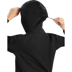 Icebreaker Shell+™ Jas Met Capuchon Dames - Zwart -Icebreaker icebreaker womens shell plus hooded jacket black 7 1270843