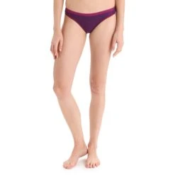 Icebreaker Siren Bikini Slip Dames - Go Berry/Royal Navy/Stripe -Icebreaker icebreaker womens siren bikini go berry royal navy stripe 3 1381979