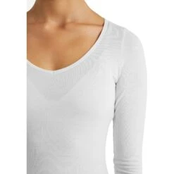 Icebreaker Siren Sweetheart Shirt Met Lange Mouwen Dames - Snow -Icebreaker icebreaker womens siren sweetheart long sleeve shirt snow 6 1270921