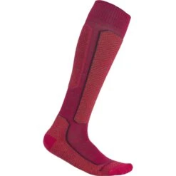 Icebreaker Ski+ Light OTC Sokken Dames - Electron Pink/Earth/Nightshade