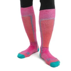 Icebreaker Ski+ Medium OTC Sokken Dames - Tempo/Flux Green/Earth -Icebreaker icebreaker womens ski plus medium otc socks tempo flux green earth model 3 1498945