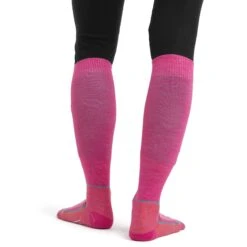 Icebreaker Ski+ Ultralight OTC Sokken Dames - Tempo/Flux Green/Earth -Icebreaker icebreaker womens ski plus ultralight otc socks tempo flux green earth model 2 1498947