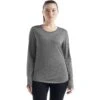 Icebreaker Sphere II Shirt Met Lange Mouwen Dames - Metro Heather -Icebreaker icebreaker womens sphere ii long sleeve tee metro heather 2 1148092