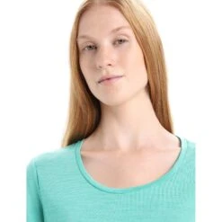 Icebreaker Sphere II Scoop T-Shirt Dames - Fresh Hthr -Icebreaker icebreaker womens sphere ii short sleeve scoop tee fresh hthr 6 1382170