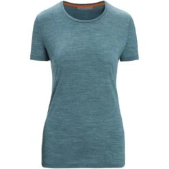 Icebreaker Sphere II T-Shirt Dames - Green Glory Hthr -Icebreaker icebreaker womens sphere ii short sleeve tee green glory hthr 1 1382101