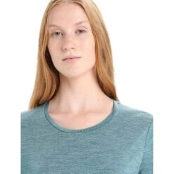 Icebreaker Sphere II T-Shirt Dames - Green Glory Hthr -Icebreaker icebreaker womens sphere ii short sleeve tee green glory hthr 6 1382106