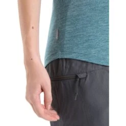 Icebreaker Sphere II T-Shirt Dames - Green Glory Hthr -Icebreaker icebreaker womens sphere ii short sleeve tee green glory hthr 7 1382107