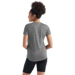 Icebreaker Sphere II T-Shirt Dames - Metro Heather -Icebreaker icebreaker womens sphere ii short sleeve tee metro heather 3 1148194